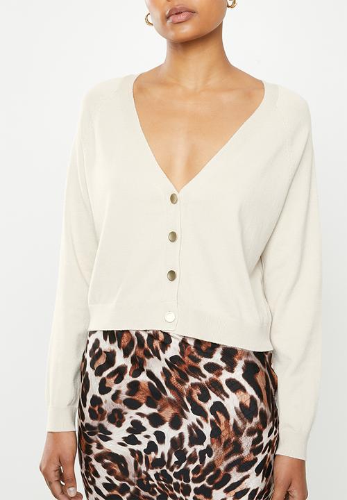 ONLY - Cecilia long sleeve cardi - pumice stone