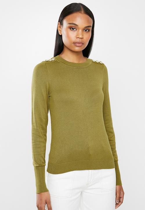 ONLY - Cecilia long sleeve pullover - green 
