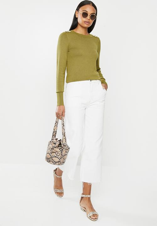 ONLY - Cecilia long sleeve pullover - green 