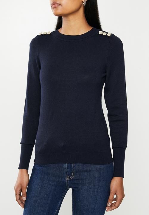 ONLY - Cecilia long sleeve pullover - night sky