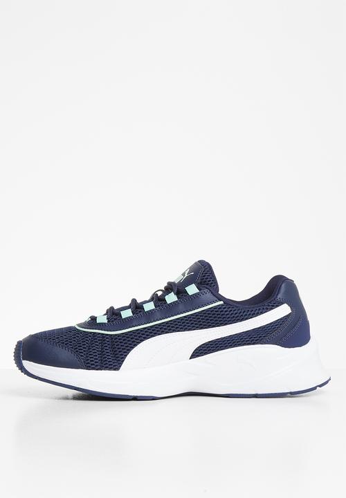 PUMA - Nucleus - peacoat-puma white-mist green