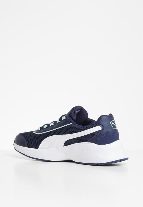 PUMA - Nucleus - peacoat-puma white-mist green