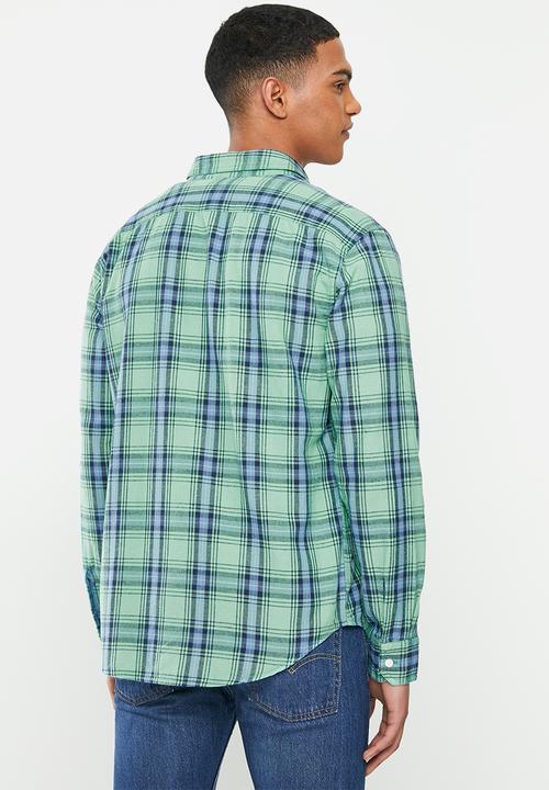 Levi’s® - Classic 1 pocket standard shirt - green & blue 