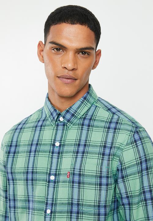 Levi’s® - Classic 1 pocket standard shirt - green & blue 