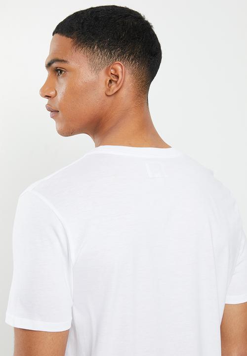 GUESS - Pima embroidered short sleeve tee - white