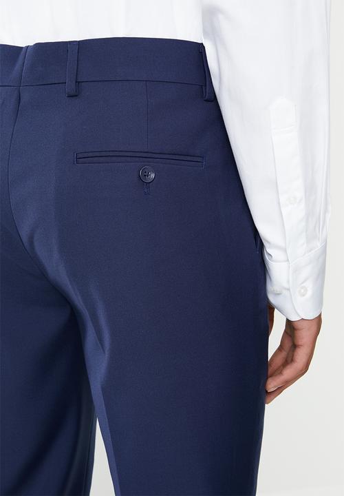POLO - Classic custom fit formal trouser - blue