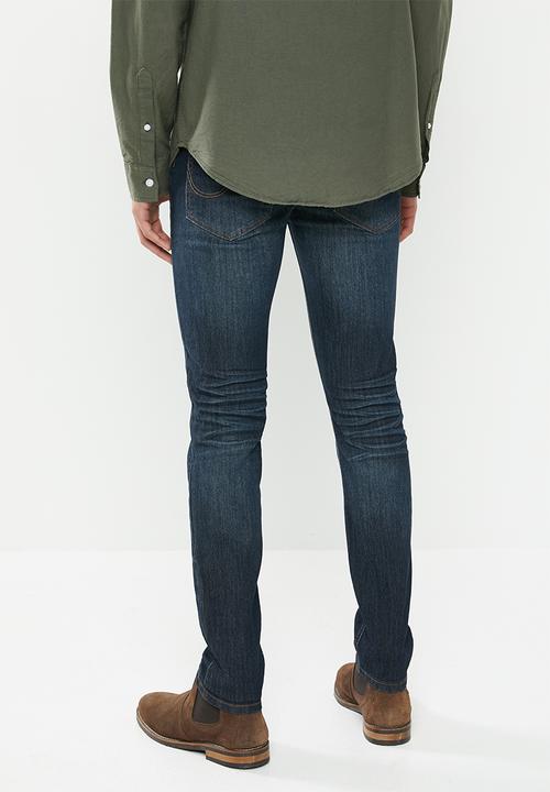 JEEP - Basic washed straight leg jeans - blue