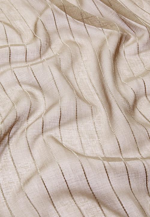 Sixth Floor - Eyelet striped frosted voile - taupe