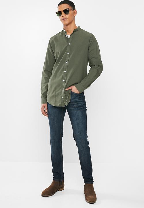 JEEP - Basic washed straight leg jeans - blue