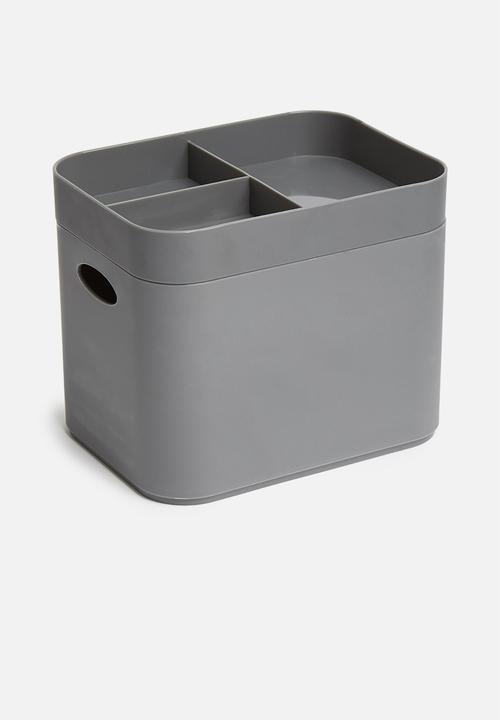Bathroom Solutions - Make up organiser - grey