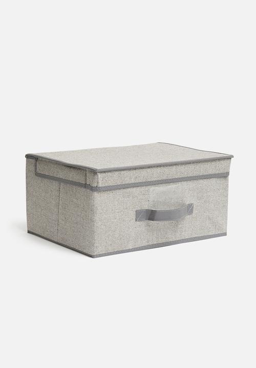 Storage Solutions - Foldable storage with lid - grey