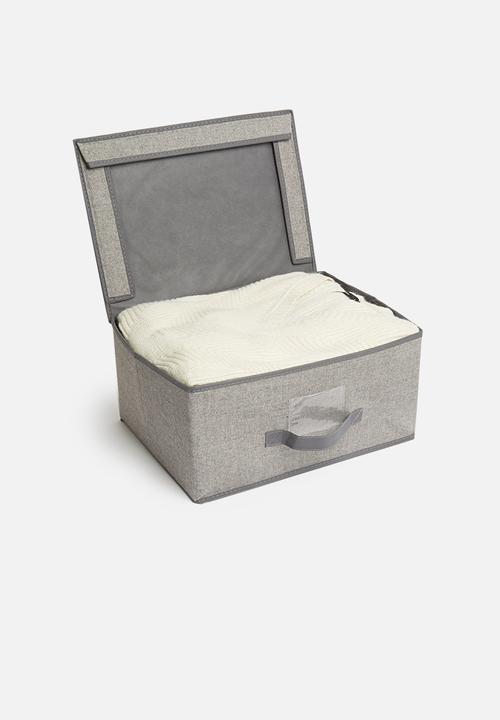 Storage Solutions - Foldable storage with lid - grey