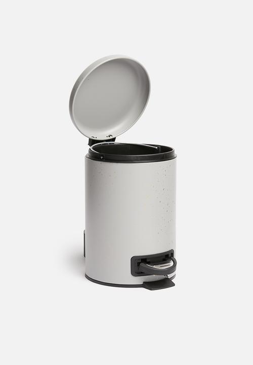 Bathroom Solutions - Speckle mini pedal bin 3L - grey