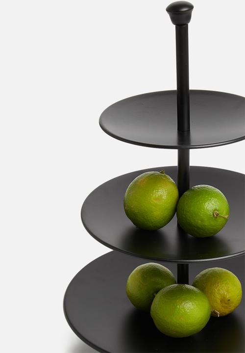 Excellent Houseware - Food stand 3 layers - matte black