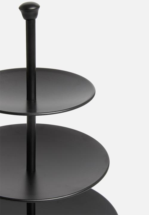 Excellent Houseware - Food stand 3 layers - matte black