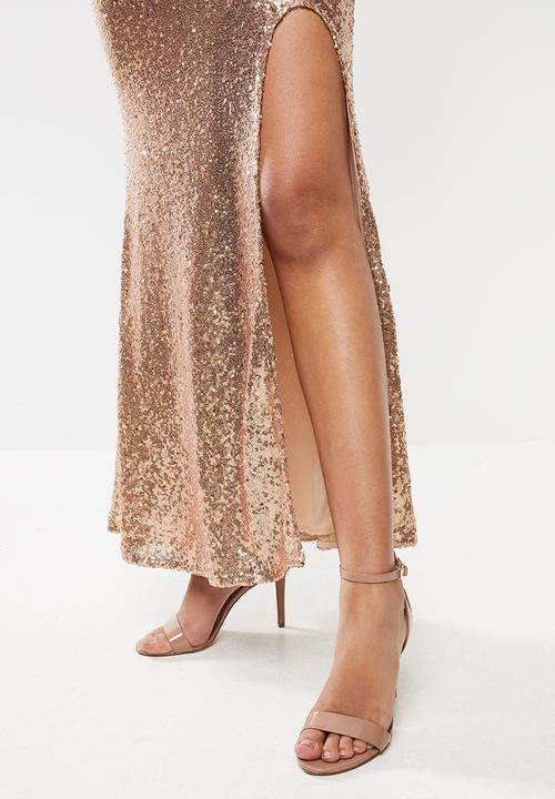SISSY BOY - Rebel tour sequin maxi - gold