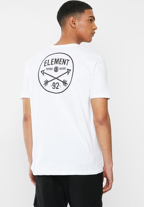 Element - Crossed short sleeve tee - white