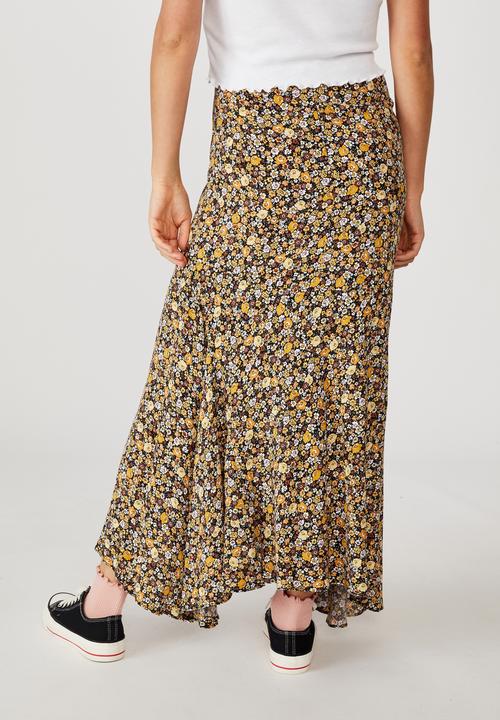 Cotton On - Tahli midi skirt - liz multi floral black