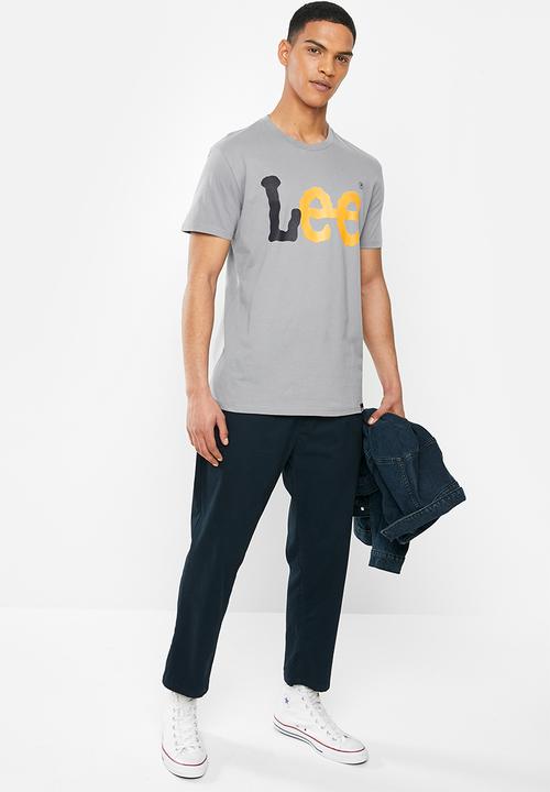 Lee  - Lee logo tee - grey