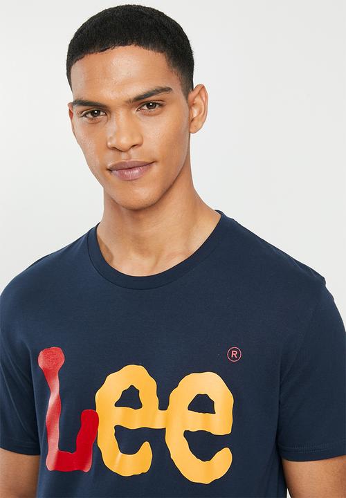 Lee  - Lee logo tee - navy