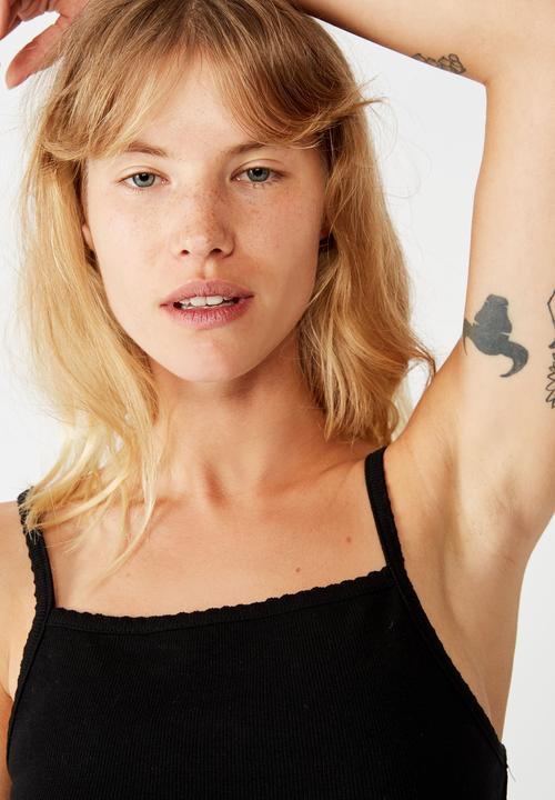 Cotton On - The johnny cami - black