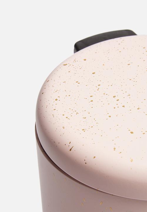 Bathroom Solutions - Speckle mini pedal bin 3L - pink