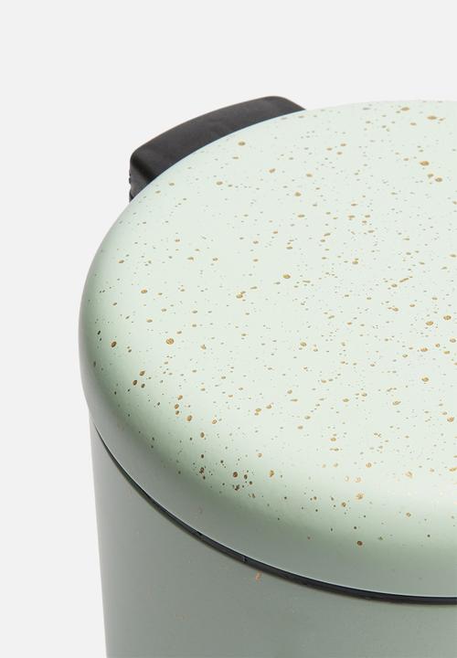 Bathroom Solutions - Speckle mini pedal bin 3L - mint