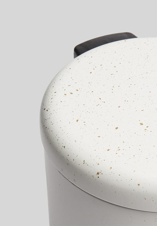 Bathroom Solutions - Speckle mini pedal bin 3L - white