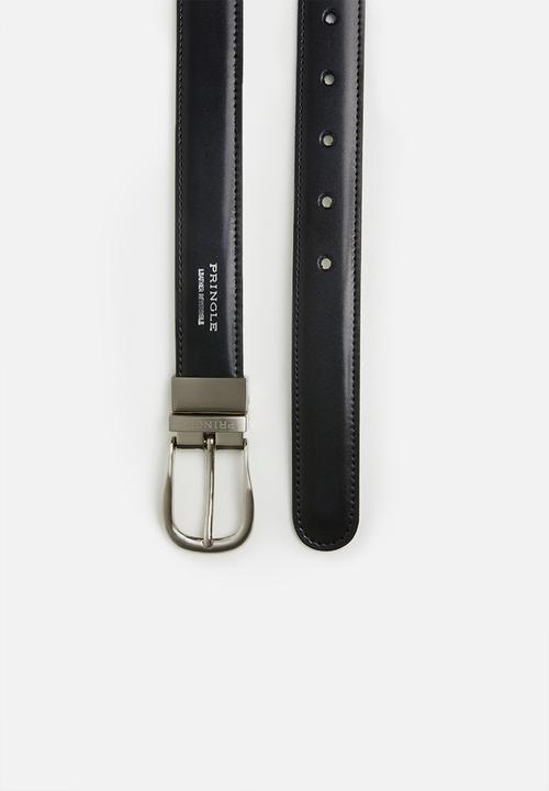 Pringle of Scotland - Cailee reversible belt - black & white
