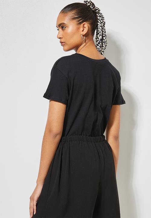 Superbalist - Black printed tee- black 