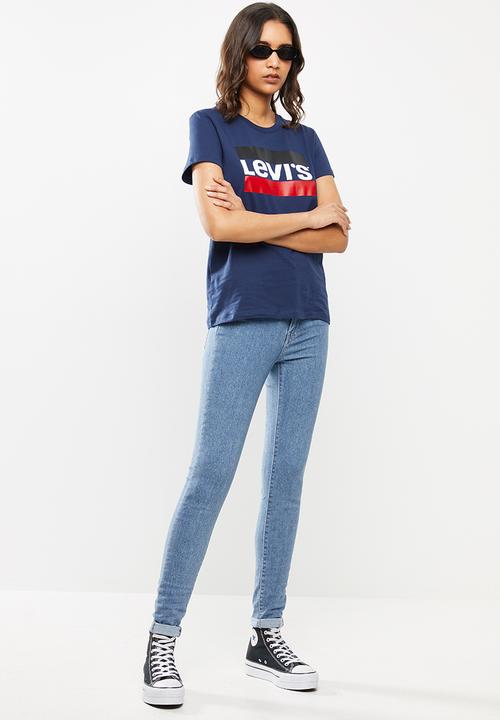 Levi’s® - Perfect graphic tee good logo - blue