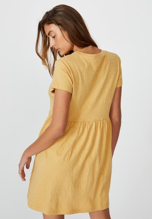 Cotton On - Tina babydoll tshirt dress - new wheat marle