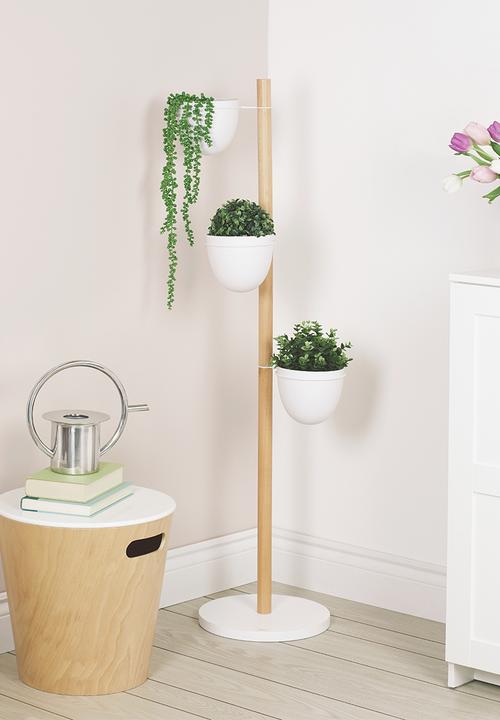 Umbra - Floristand planter - white
