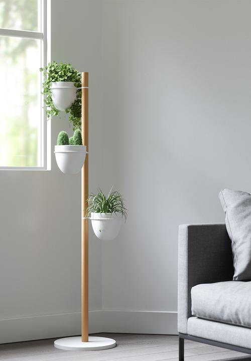 Umbra - Floristand planter - white