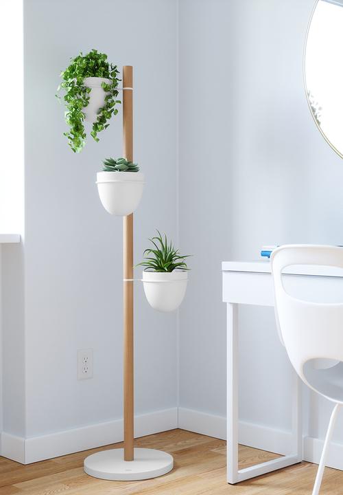 Umbra - Floristand planter - white