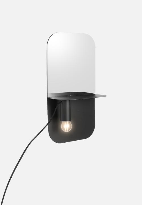 Present Time - Plate multi wall lamp - black