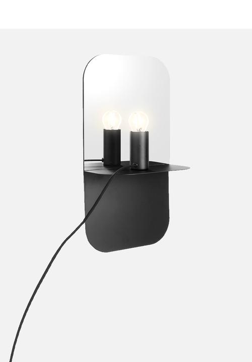 Present Time - Plate multi wall lamp - black