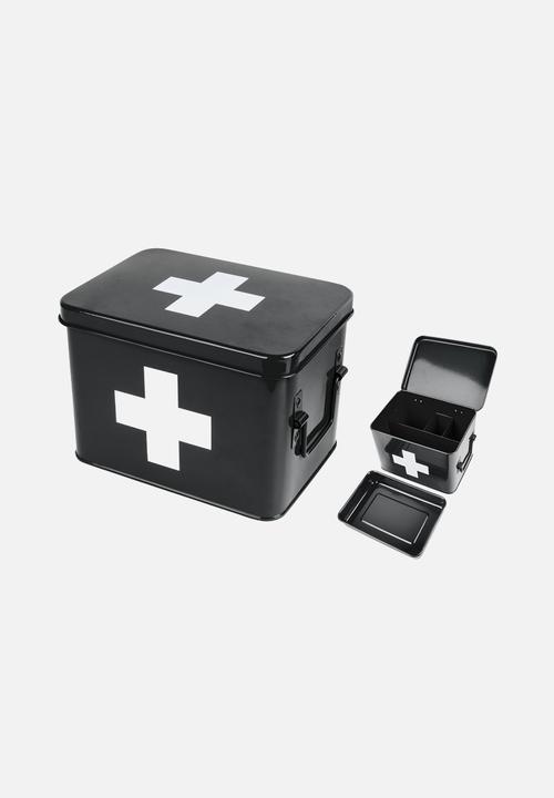 Present Time - Medicine storage box medium - black