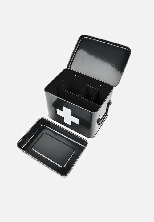 Present Time - Medicine storage box medium - black