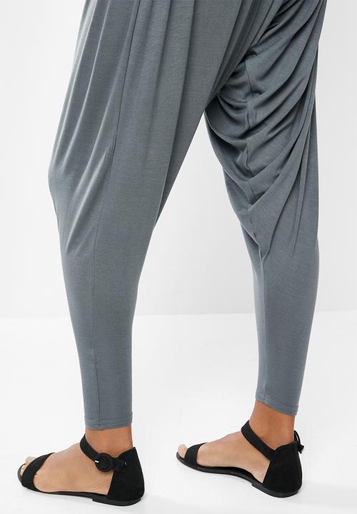edit - Knit harem pant - grey
