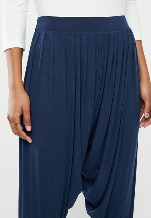 edit - Knit harem pant - navy