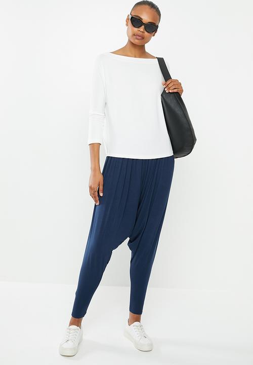 edit - Knit harem pant - navy