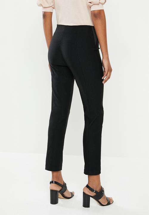 edit - Twin needle formal skinny jegging - black