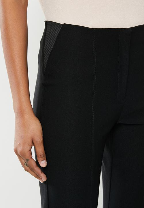 edit - Twin needle formal skinny jegging - black