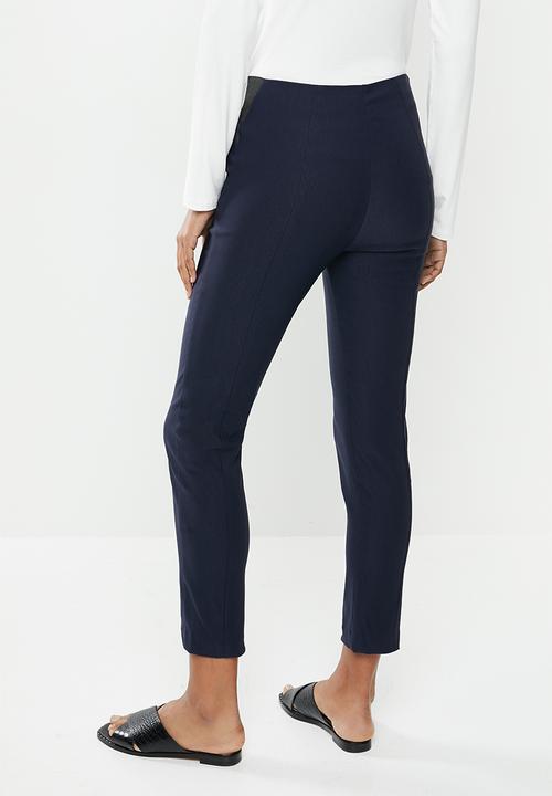 edit - Twin needle formal skinny jegging - navy