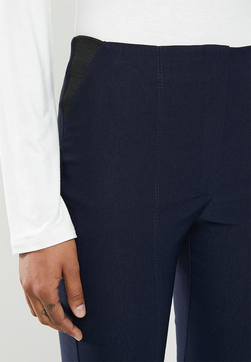 edit - Twin needle formal skinny jegging - navy