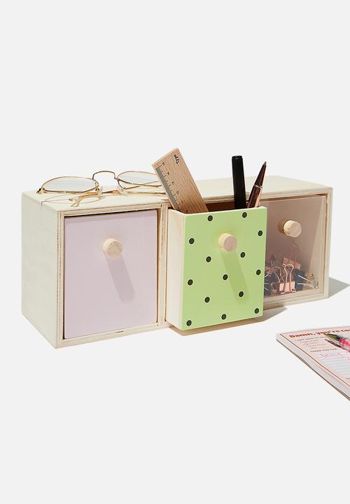 Typo - Trio drawer storage - multi