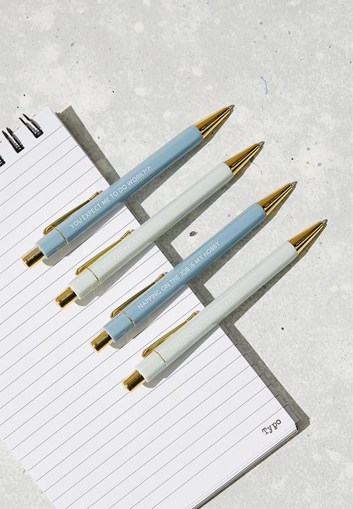 Typo - Hexe pen pack - blue & white 