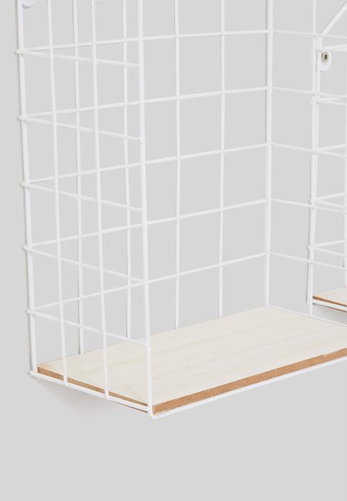 H&S - Metal house display rack set of 3- white