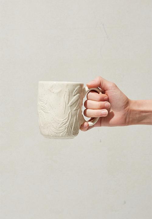 Typo - Ceramic mug - cream 